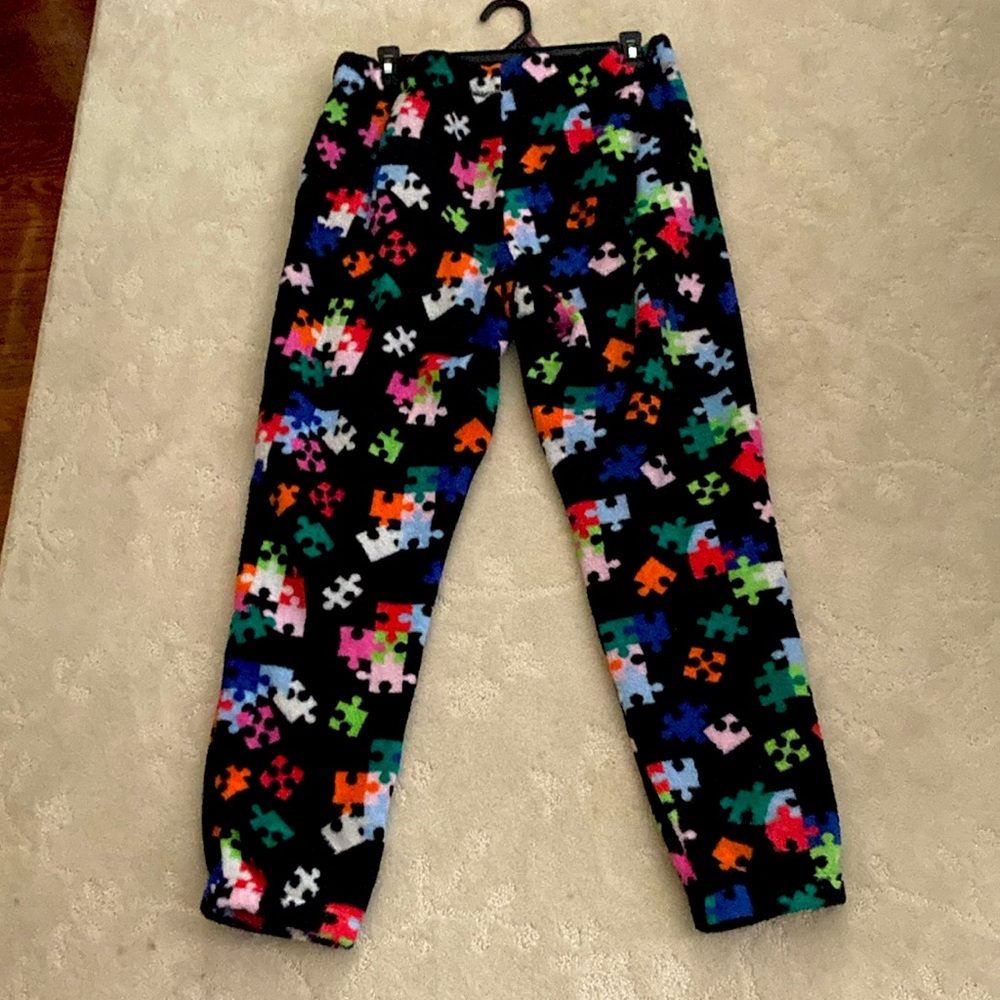 Puzzle Piece Print Pants - Picture 2 of 2